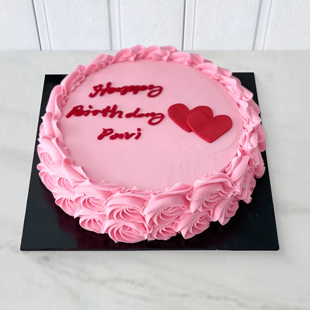 Pink Circle Cake Pink Circle Cake