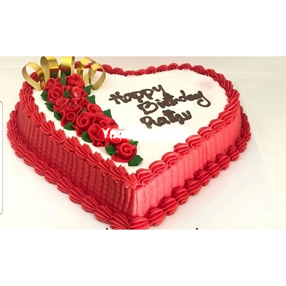 Romantic Red Heart Cake Romantic Red Heart Cake