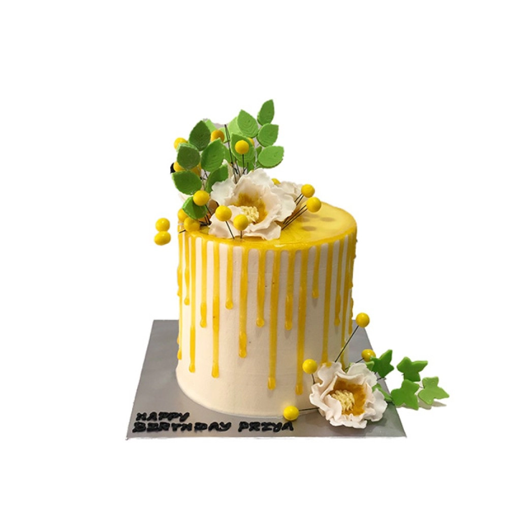 Yellow Drip Cake Yellow Drip Cake