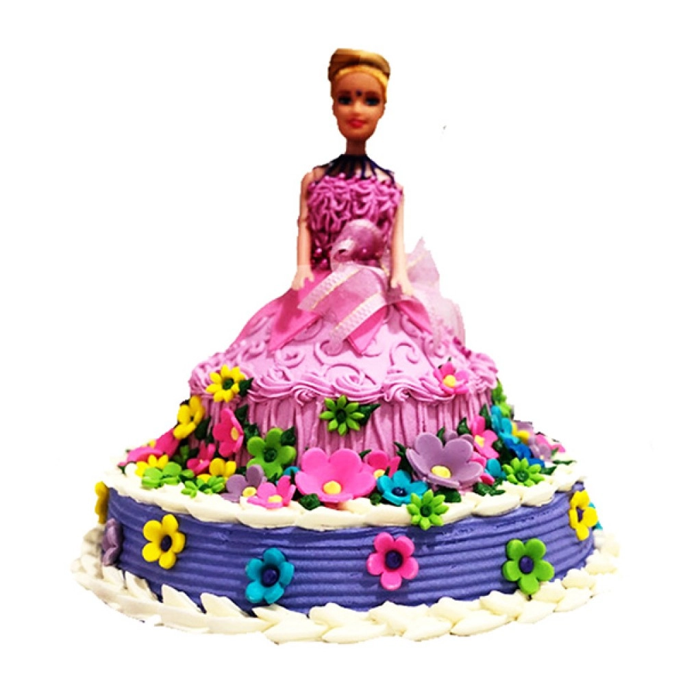 Floral Doll Cake Floral Doll Cake
