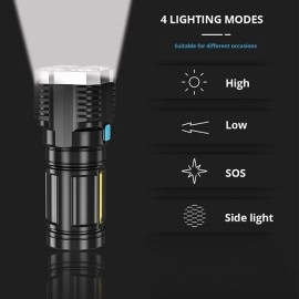 LED Camping Torch - Rechargeable Hand Lantern