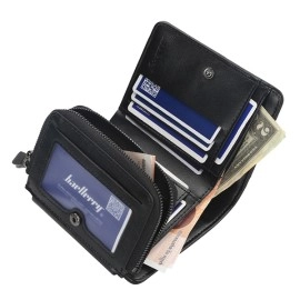 PU Leather Men's Wallet - Black