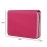 PU Leather Zipper Wallet - Rose Red