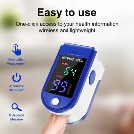 Portable Finger Clip Oximeter - Blue