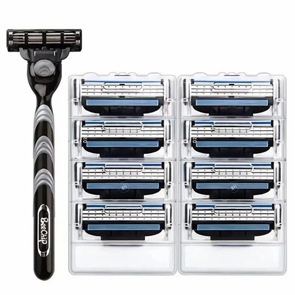 Manual Razor Set - 8 PCS Three Layer Blade Manual Razor Set - 8 PCS Three Layer Blade