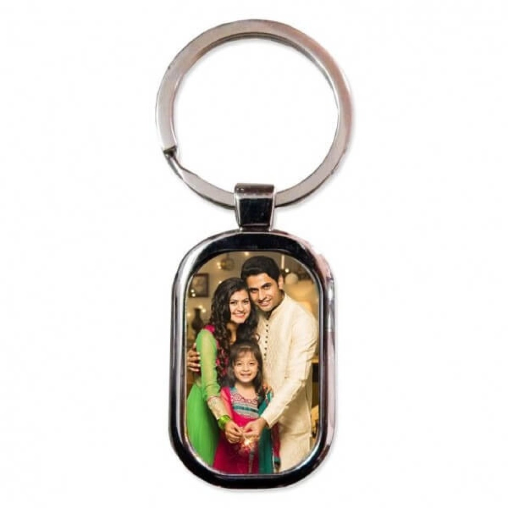 Rectangular Oval Metal Keychain Rectangular Oval Metal Keychain
