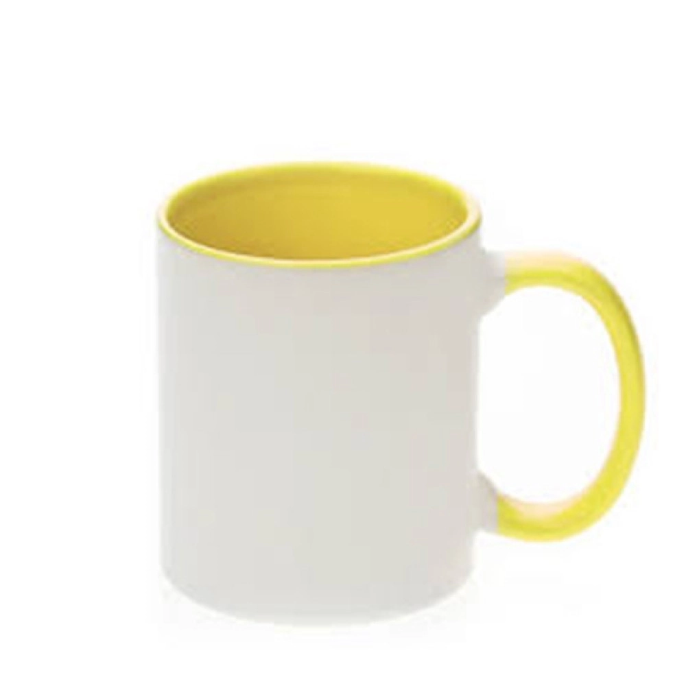 Inner & Handle Colour Mug Yellow Inner & Handle Colour Mug Yellow