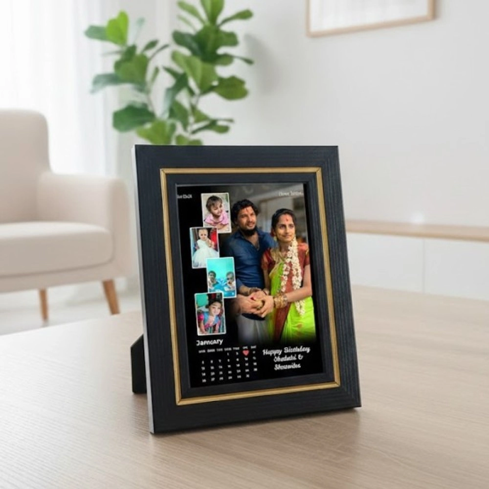 Black Frame With Gold Boader - 4*6