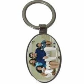 Big Round Rectargle Metal KeyChain