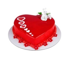 Red Heart Cake