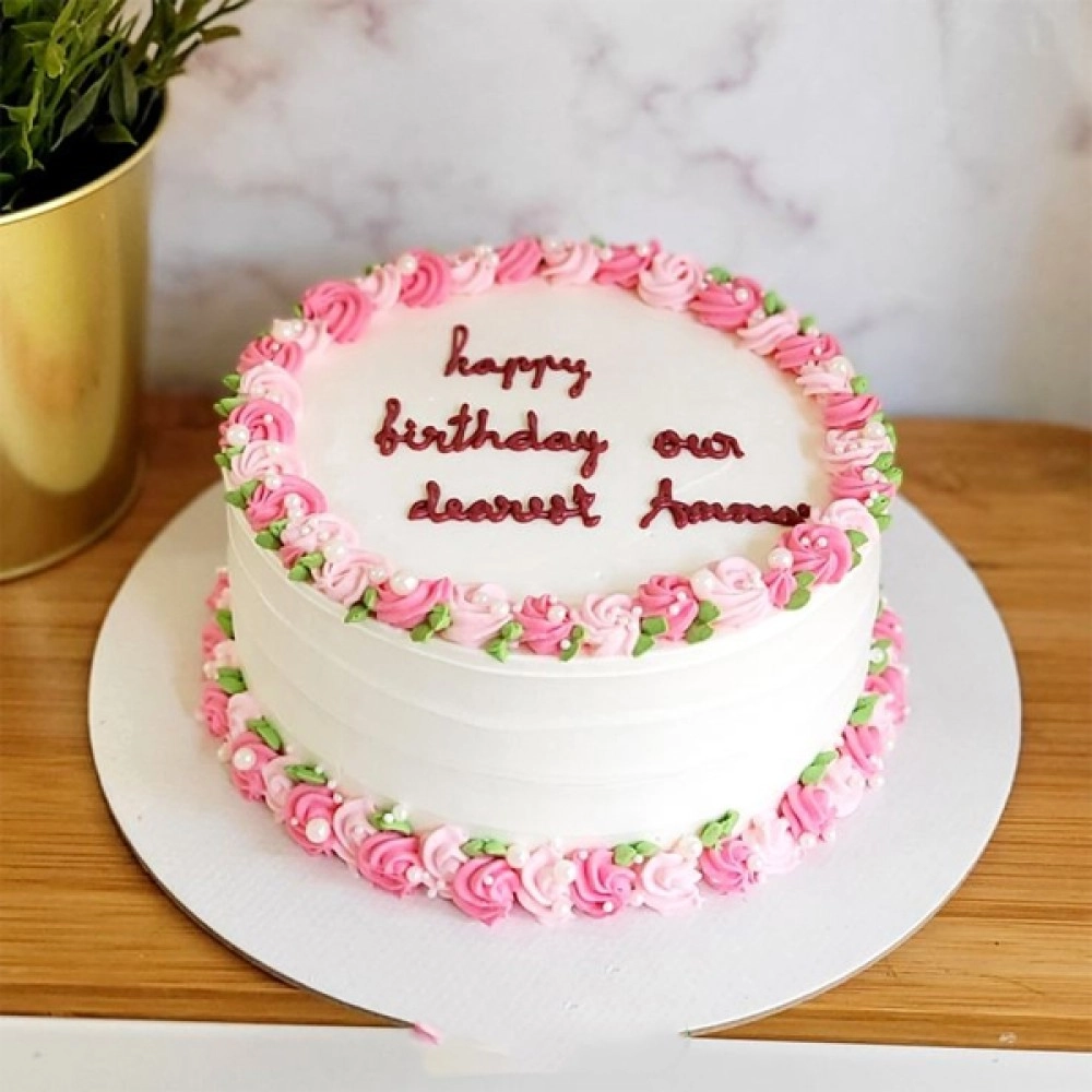 Blush Blossom Treat Cake