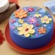 Purple Flowers Cake
