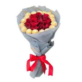 Ferrero and Rose Bouquet