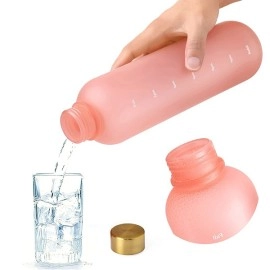 1L Time Marker Bottle - Pink