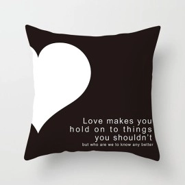 Couple Pillow Case Heart Design - Style 1