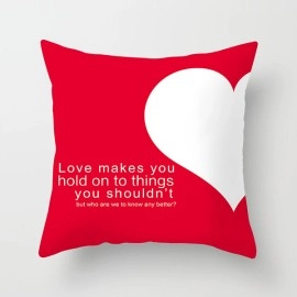 Couple Pillow Case Heart Design - Style 2