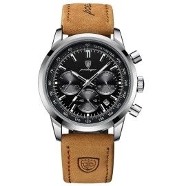 Luxury Man Watch - Silver Black