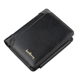 PU Leather Men's Wallet - Black