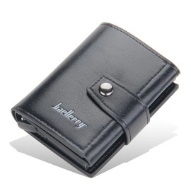 RFID Men's Card Wallet - Black