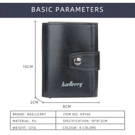 RFID Men's Card Wallet - Black