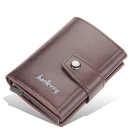 RFID Men's Card Wallet - Coffee