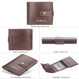 RFID Men's Card Wallet - Coffee