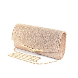 Sparkly Evening Shoulder Bag -Champagne