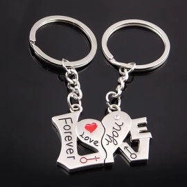 Cute Cartoon Doll Heart Keychain -A2-f-SP053