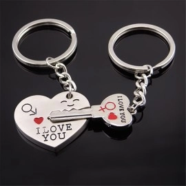 Cute Cartoon Doll Heart Keychain -A2-f-SP060