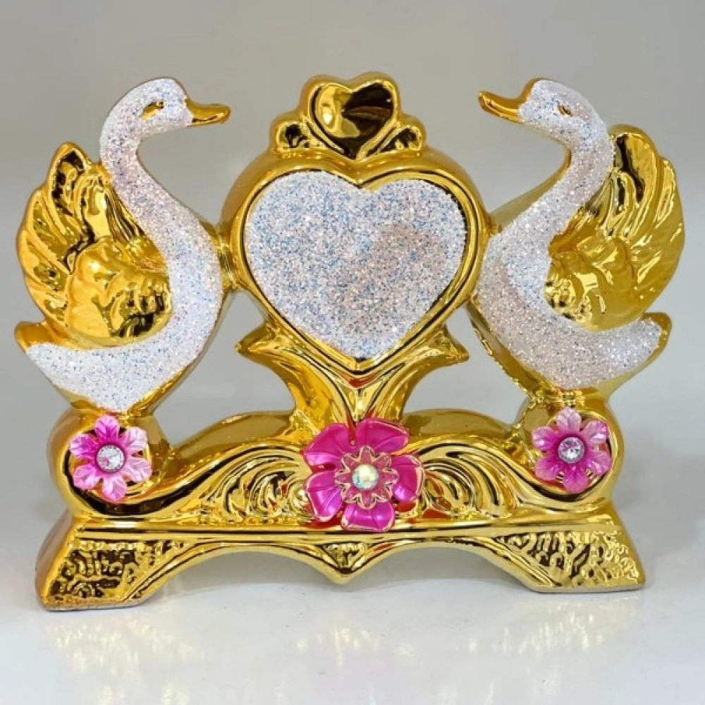 Double Swan & Heart Gift