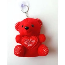 Red Teddy With Double Heart-40CM