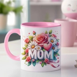 MoM Pink Colour Mug - 3D