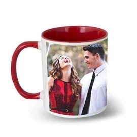 Inner & Handle Colour Mug Red