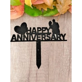 Happy Anniversary Cake Topper -02