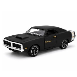 Matte Black Classic Muscle Car – 1:32 Die-Cast Model