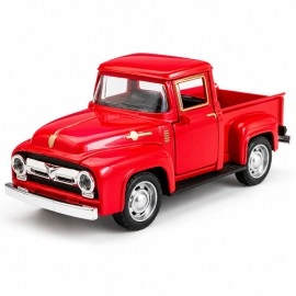 Classic Red Pickup Truck – 1:32 Die-Cast Model