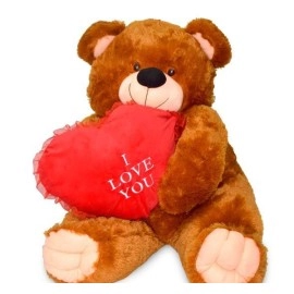 Double XL Teddy With Love Heart