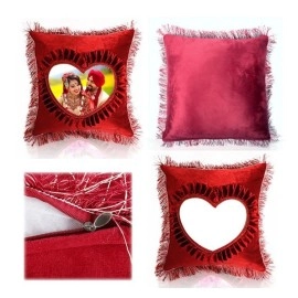 Romantic Square  Pillow  -Red Romantic Square  Pillow  -Red