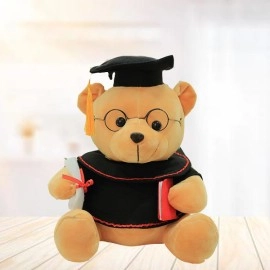 Cute Graduate Bear -Brown